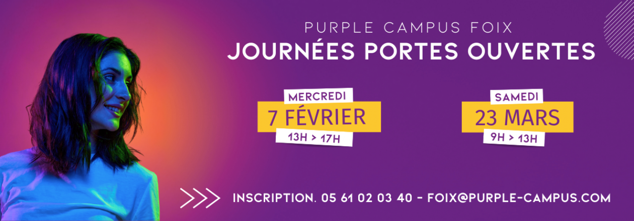 Purple Campus - Février 2024 - Portes ouvertes février et mars